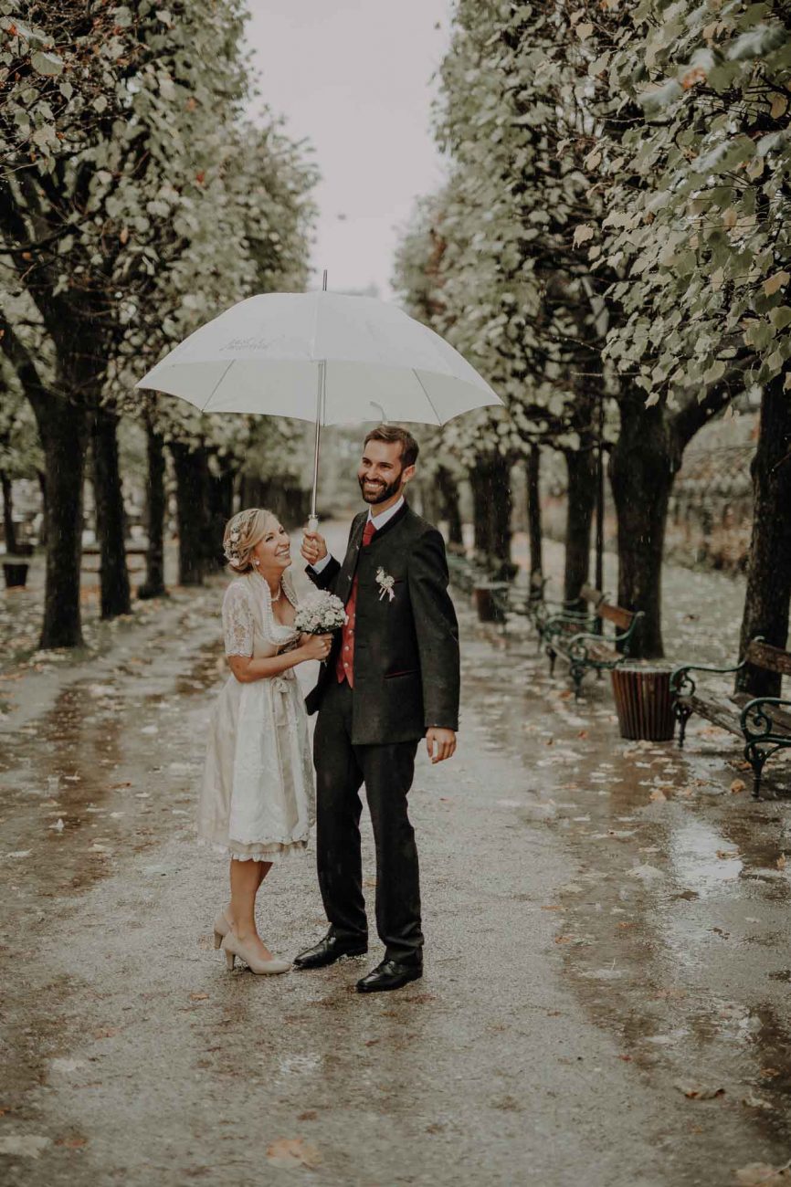 Hochzeit Standesamt Mirabell Salzburg Regen